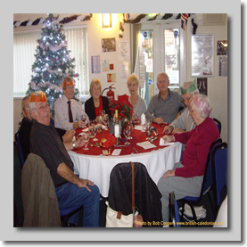 Dick Chamberlain, Bob Dow, Brian and Chris Wassell. Sue and lan Barber, Les Hawkins and Brenda